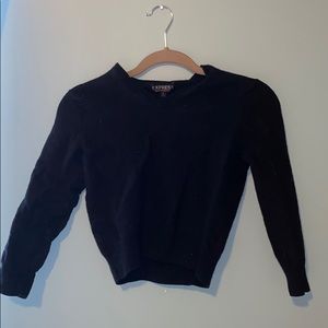 BLACK EXPRESS WOOL CROP SWEATER! (fits like XS)